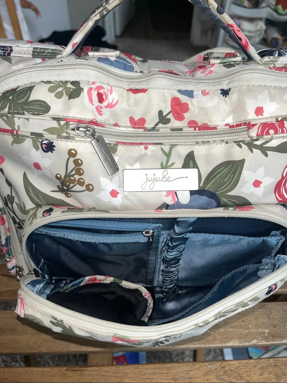 Ju-Ju-Be Floral Convertible Diaper Bag Backpack - floral flowers design